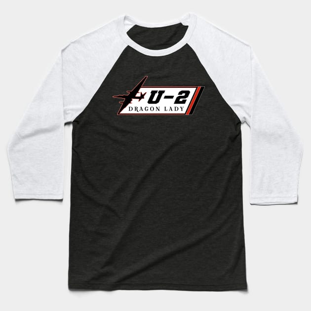 U2 Dragon Lady spy plane Baseball T-Shirt by DrewskiDesignz
